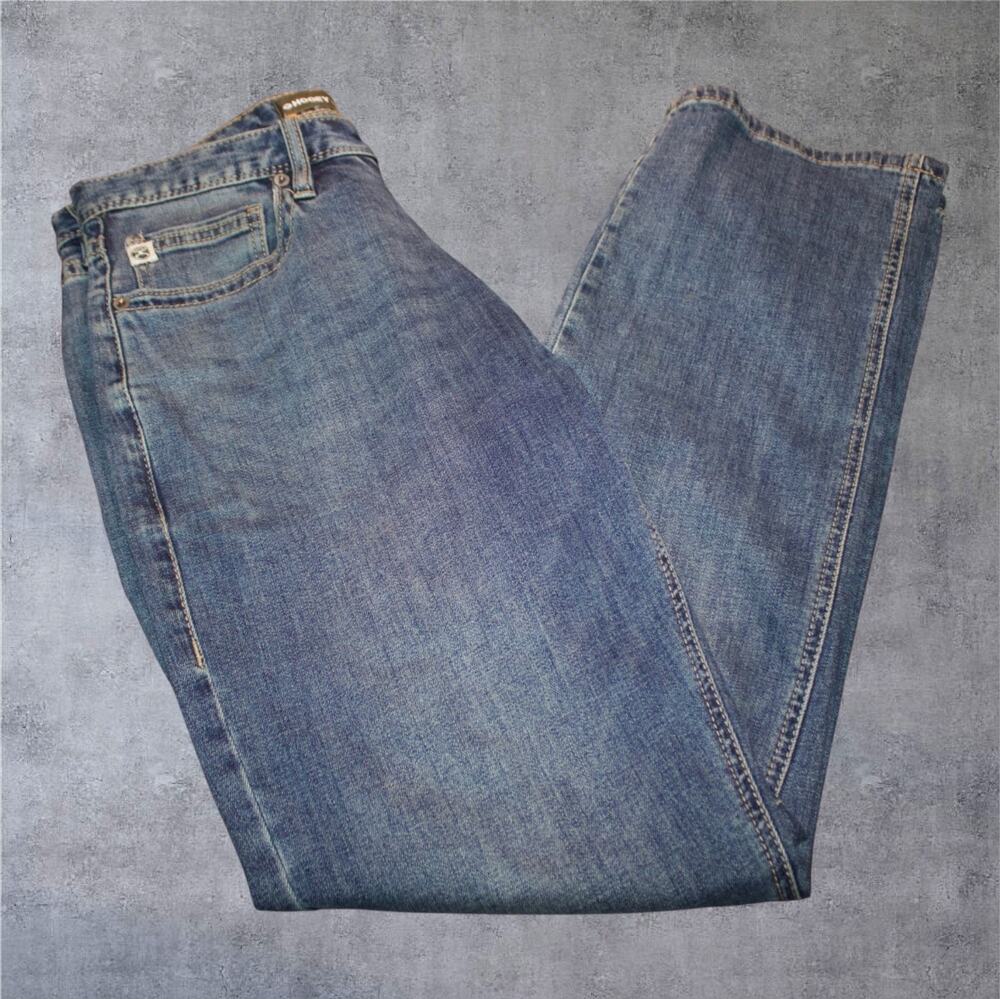 Rock Roll Cowboy Jeans Mens 30x32 Hooey Double Barrel Stackable Relaxed Denim